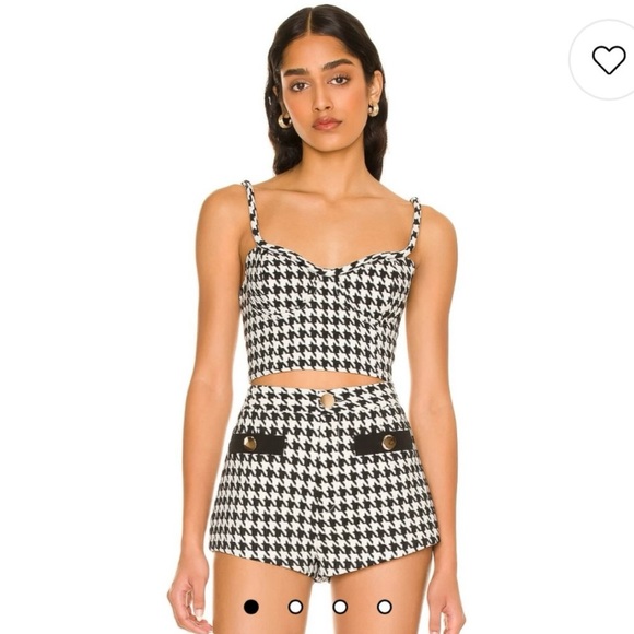 Lovers + Friends Tops - Lovers + friends Marina Bustier in Black & White xs